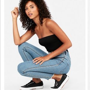 Express HighWaisted Embellished Stripe Jeans